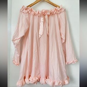 Victoria's Secret vintage pink ruffled babydoll dress